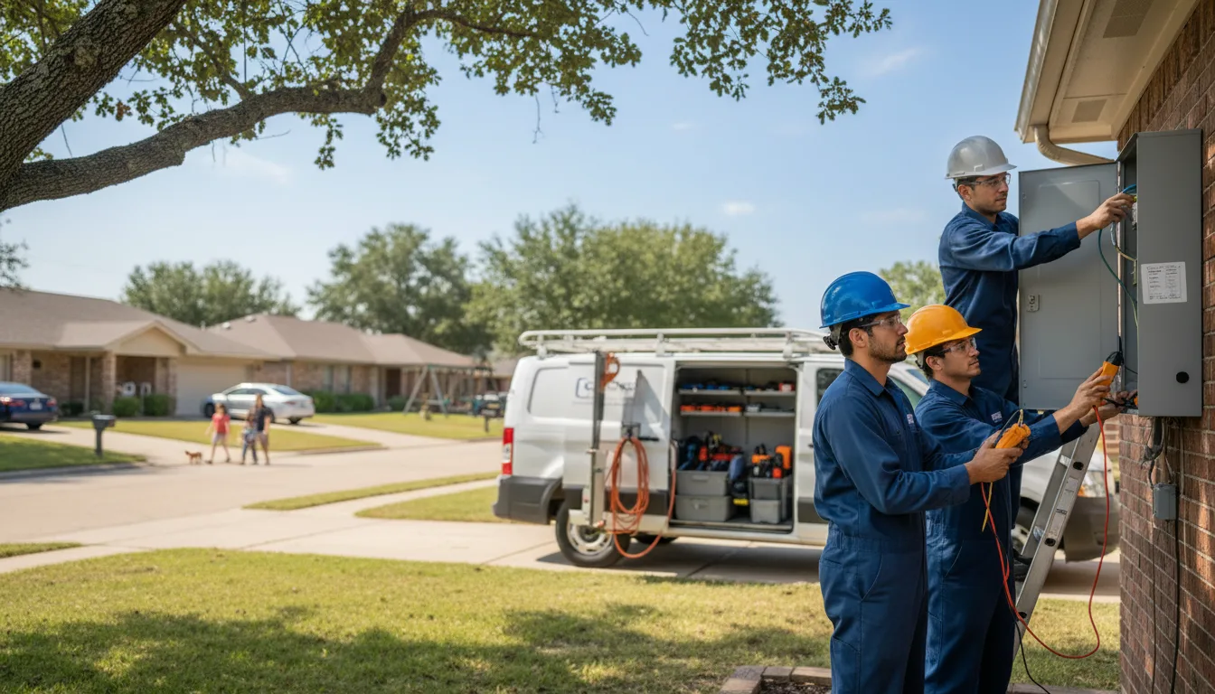 Certified electrician providing emergency electrical services in Stuttgart, AR